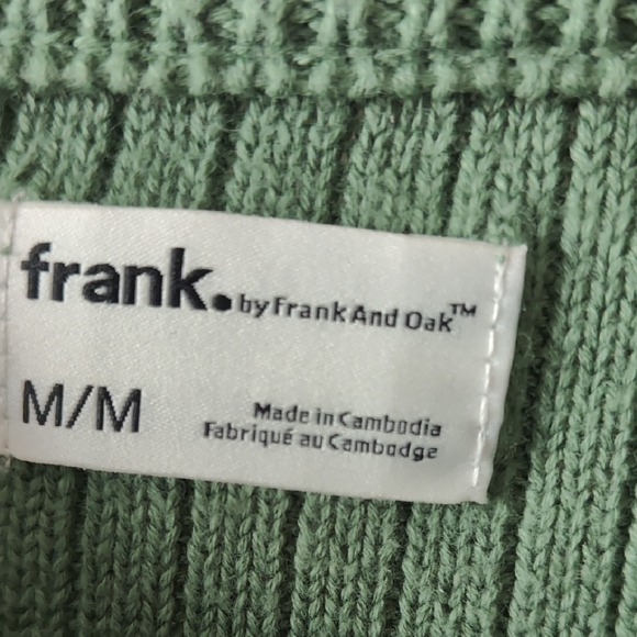 Frank & Oak Green Ribbed Sweater - Picture 2 of 6